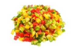 Garden Cut Tri-Colored Peppers Diced