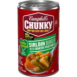 Campbell's Chunky Healthy Request Sirloin Burger with Country Vegetables Soup, 18.8 oz