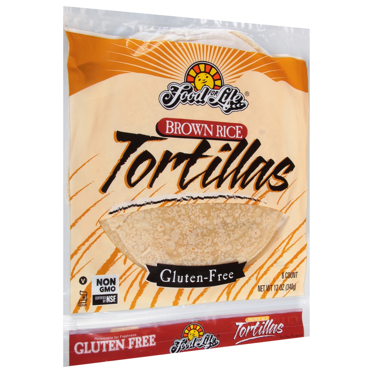 slide 5 of 9, Food for Life Gluten Free Brown Free Tortillas 6 ea, 1 ct