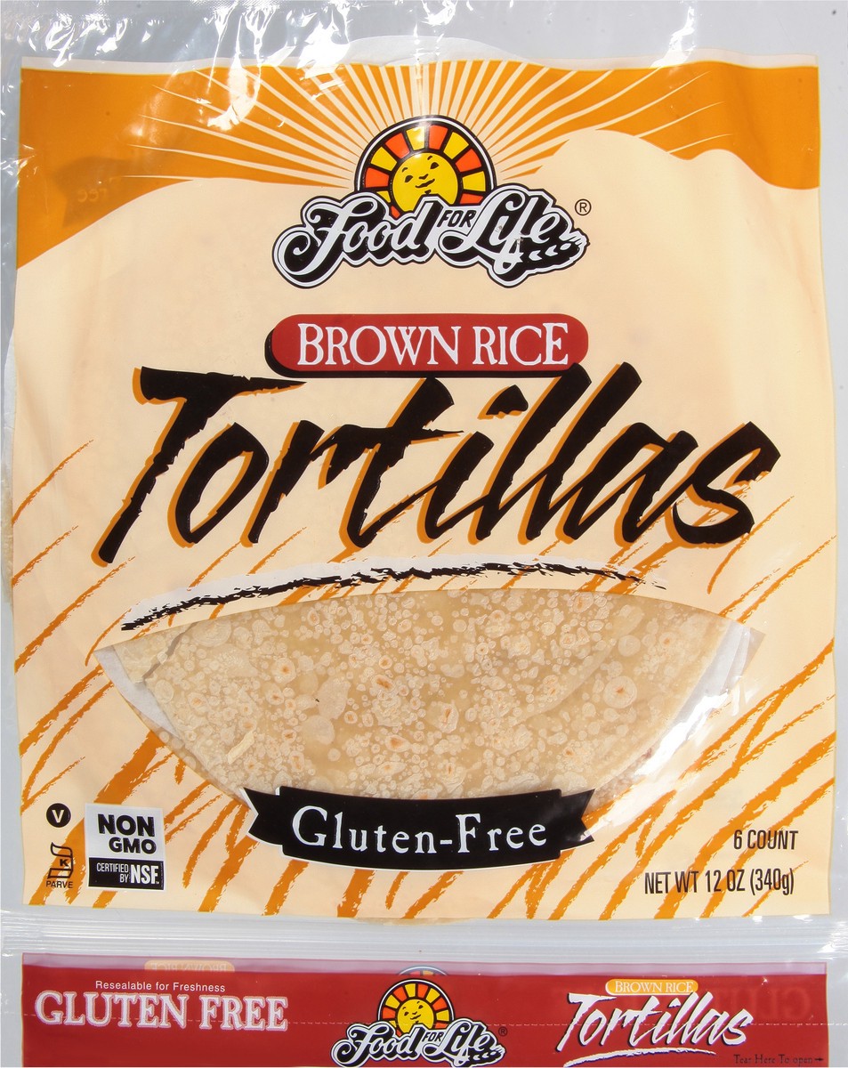 slide 4 of 9, Food for Life Gluten Free Brown Free Tortillas 6 ea, 1 ct