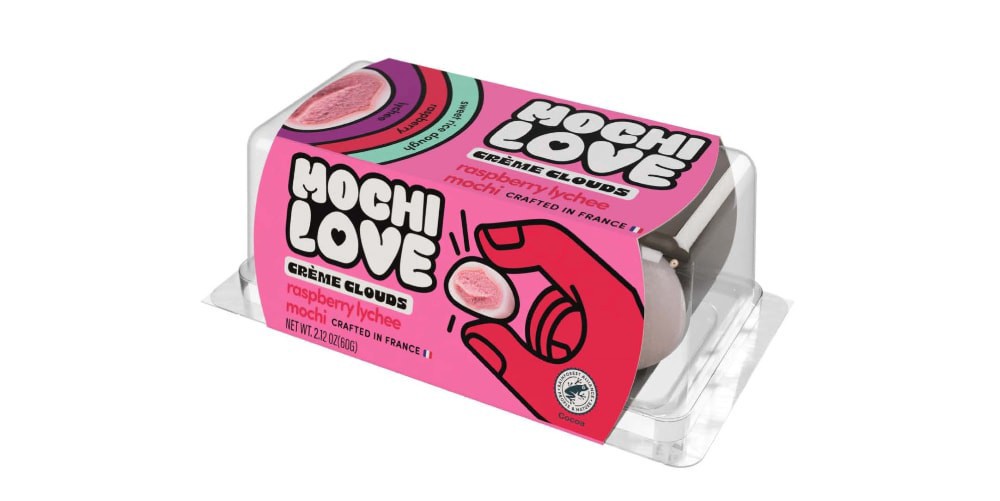 slide 1 of 1, Mochi Love Raspberry Lychee Mochi, 2 oz