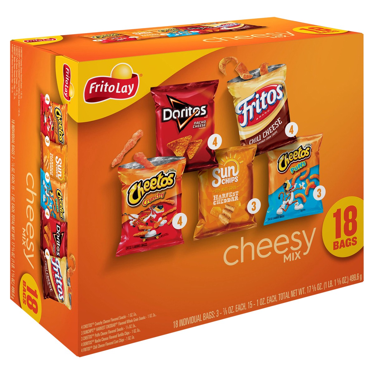 slide 4 of 11, Frito-Lay Snacks Variety 17 5/8 Oz 18 Count, 18 ct