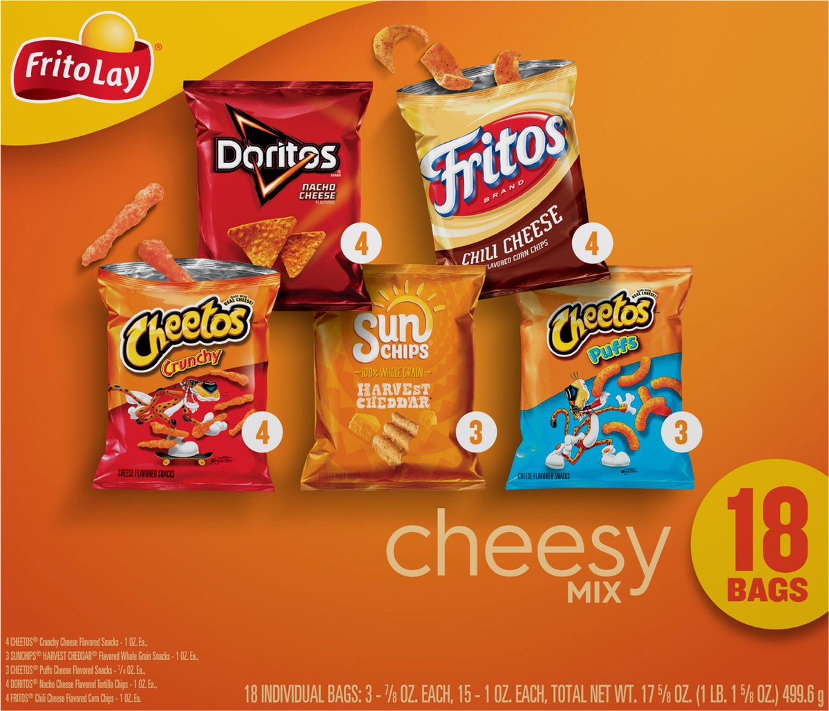 slide 8 of 11, Frito-Lay Snacks Variety 17 5/8 Oz 18 Count, 18 ct