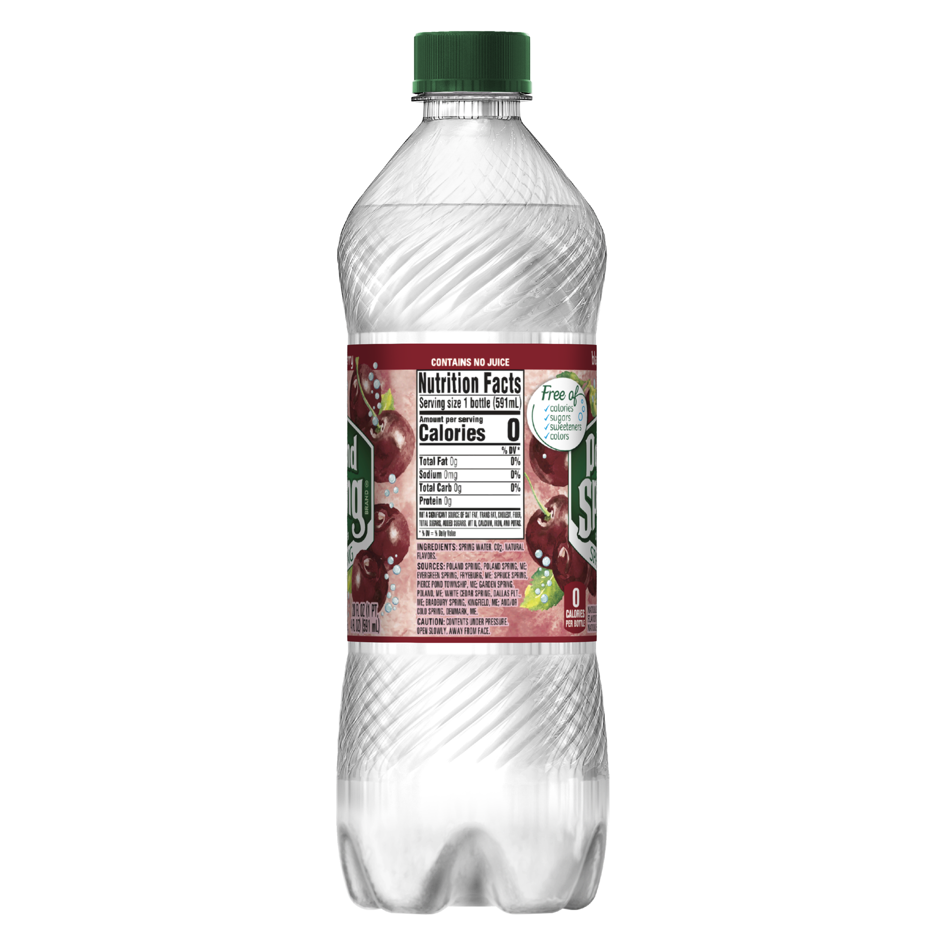 slide 3 of 4, Poland Spring Sparkling Water, Black Cherry- 20 oz, 20 oz