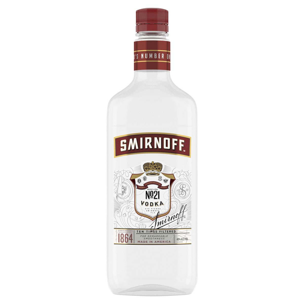 slide 1 of 5, Smirnoff Traveler Vodka Bottle, 25.4 fl oz