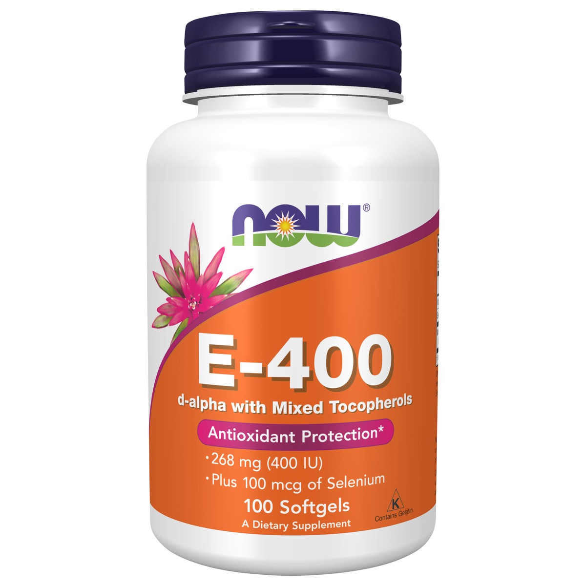 slide 1 of 10, NOW Vitamin E-400 - 100 Softgels, 100 ct