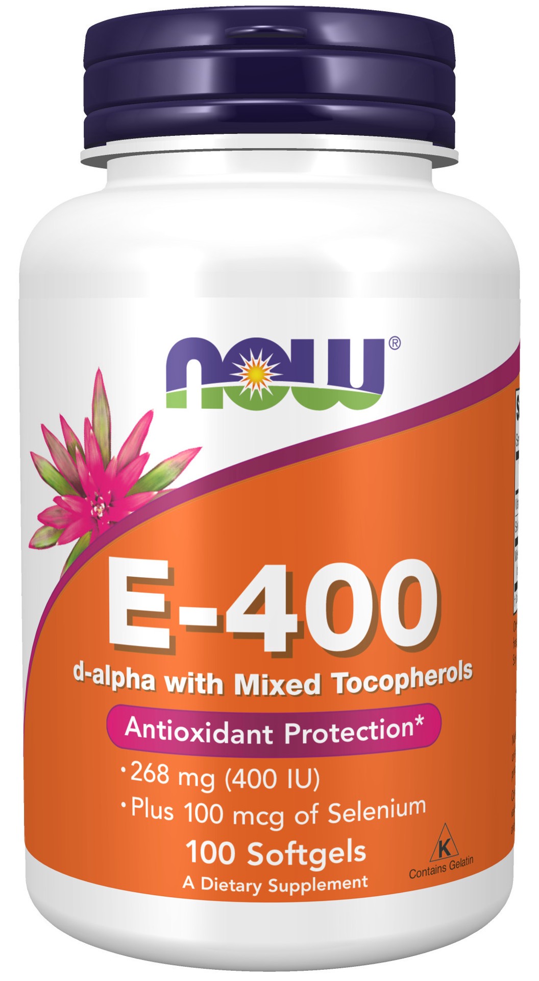 slide 1 of 10, NOW Vitamin E-400 - 100 Softgels, 100 ct