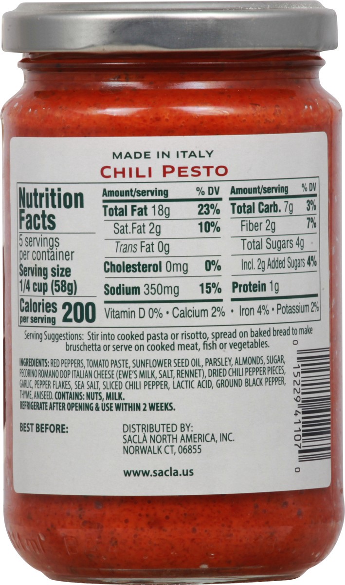 slide 8 of 11, Salclá Italia Chili Pesto 10.2 oz, 10.2 oz