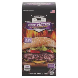 Miami Beef with Angus Beef Beef Patties XL 12 - 5.3 oz Patties