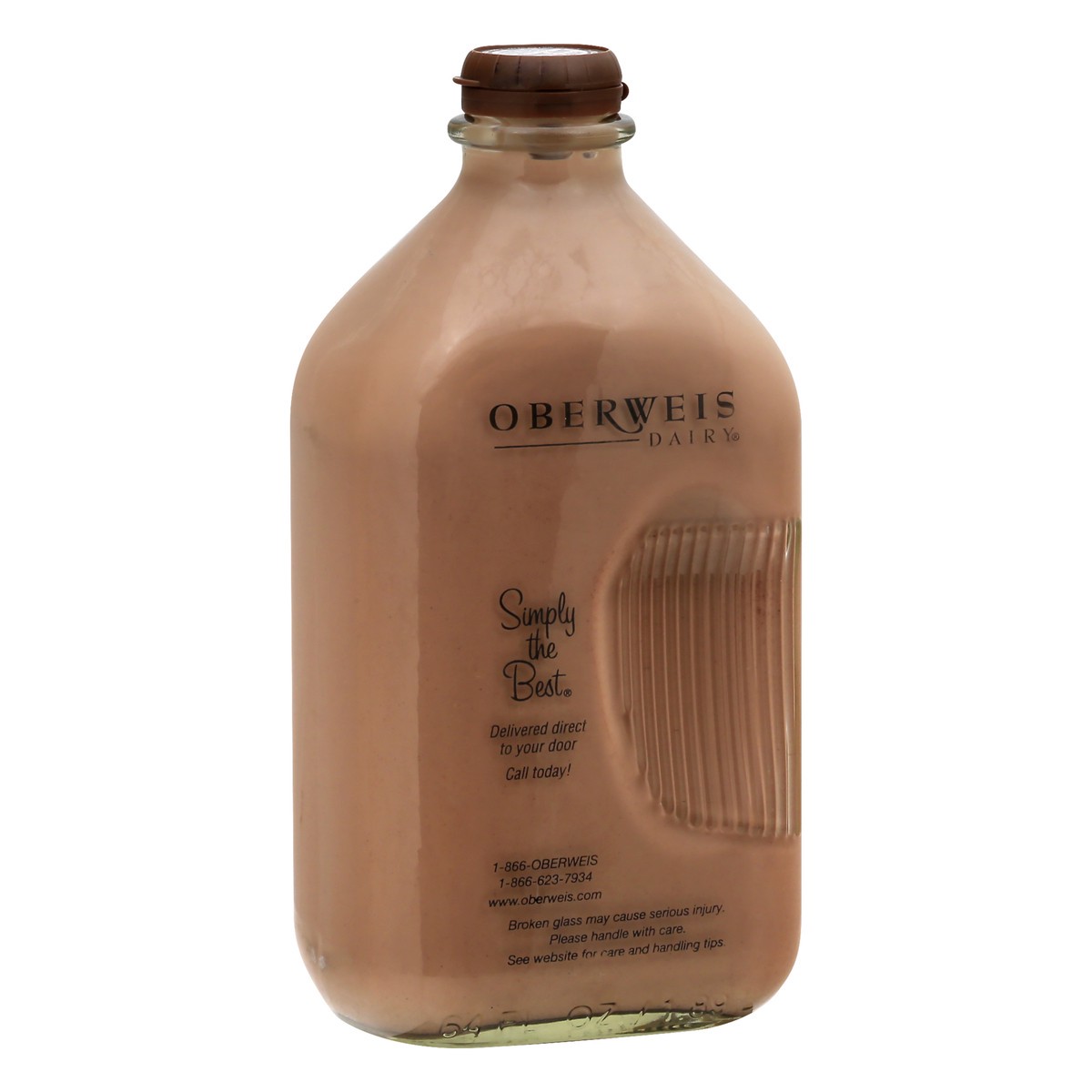 slide 2 of 9, Oberweis Chocolate Milk 64.0 oz, 64 oz