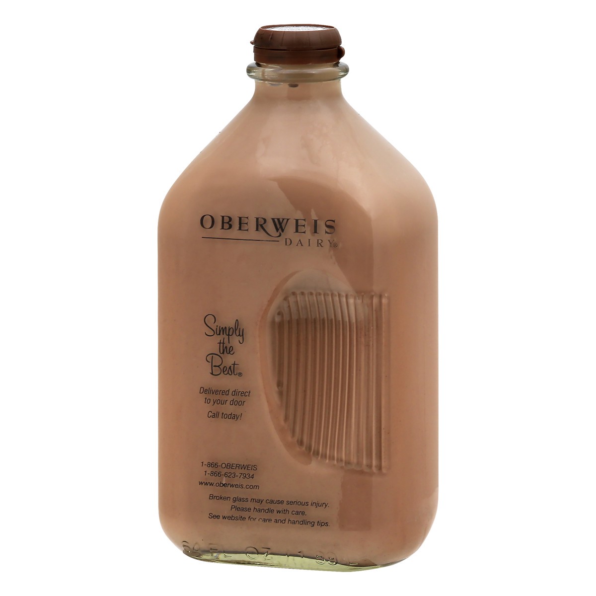 slide 3 of 9, Oberweis Chocolate Milk 64.0 oz, 64 oz