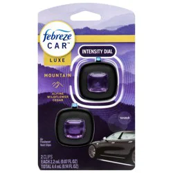 Febreze Car Vent Clips Intensity Dial Mountain Air Freshener 2 - 0.07 fl oz Each