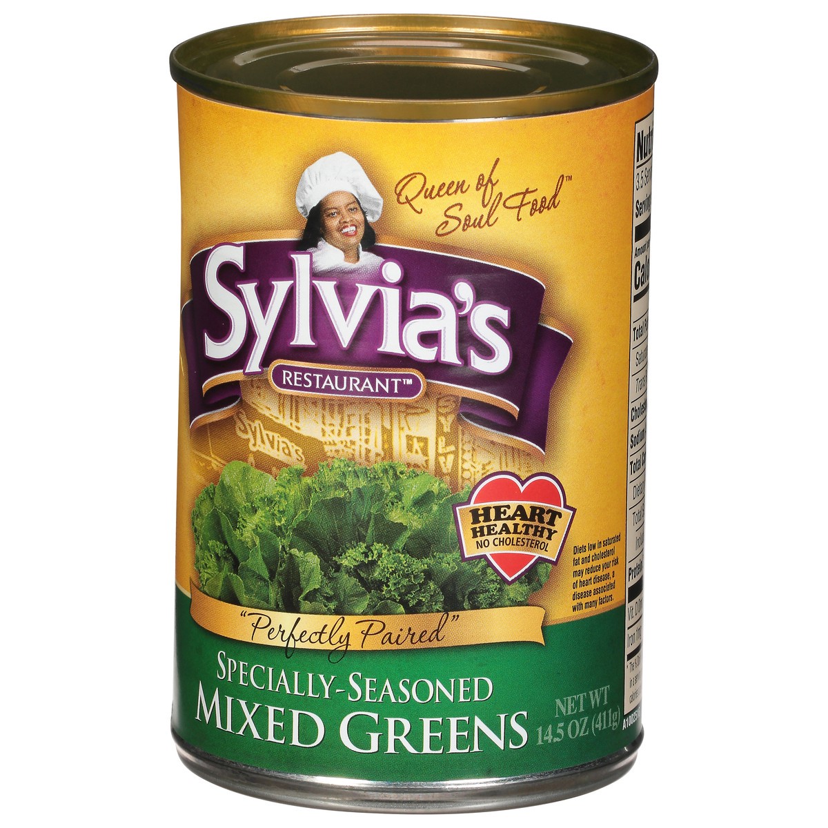 slide 6 of 12, Sylvia's Restaurant Specially-Seasoned Mixed Greens 14.5 oz, 14 oz