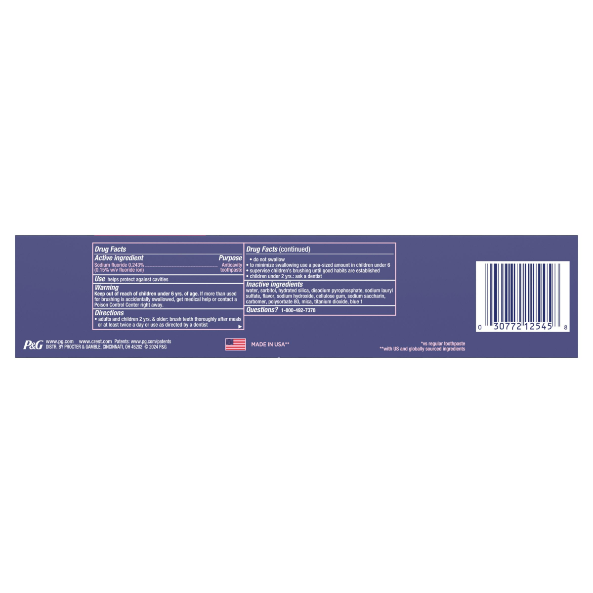 slide 6 of 29, Crest 3DWhite Advanced Teeth Whitening Toothpaste\, Radiant Mint\, 4.9 oz, 4.9 oz