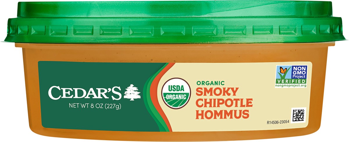 slide 2 of 4, Cedar's Foods Organic Smoky Chipotle Hommus, 8 oz