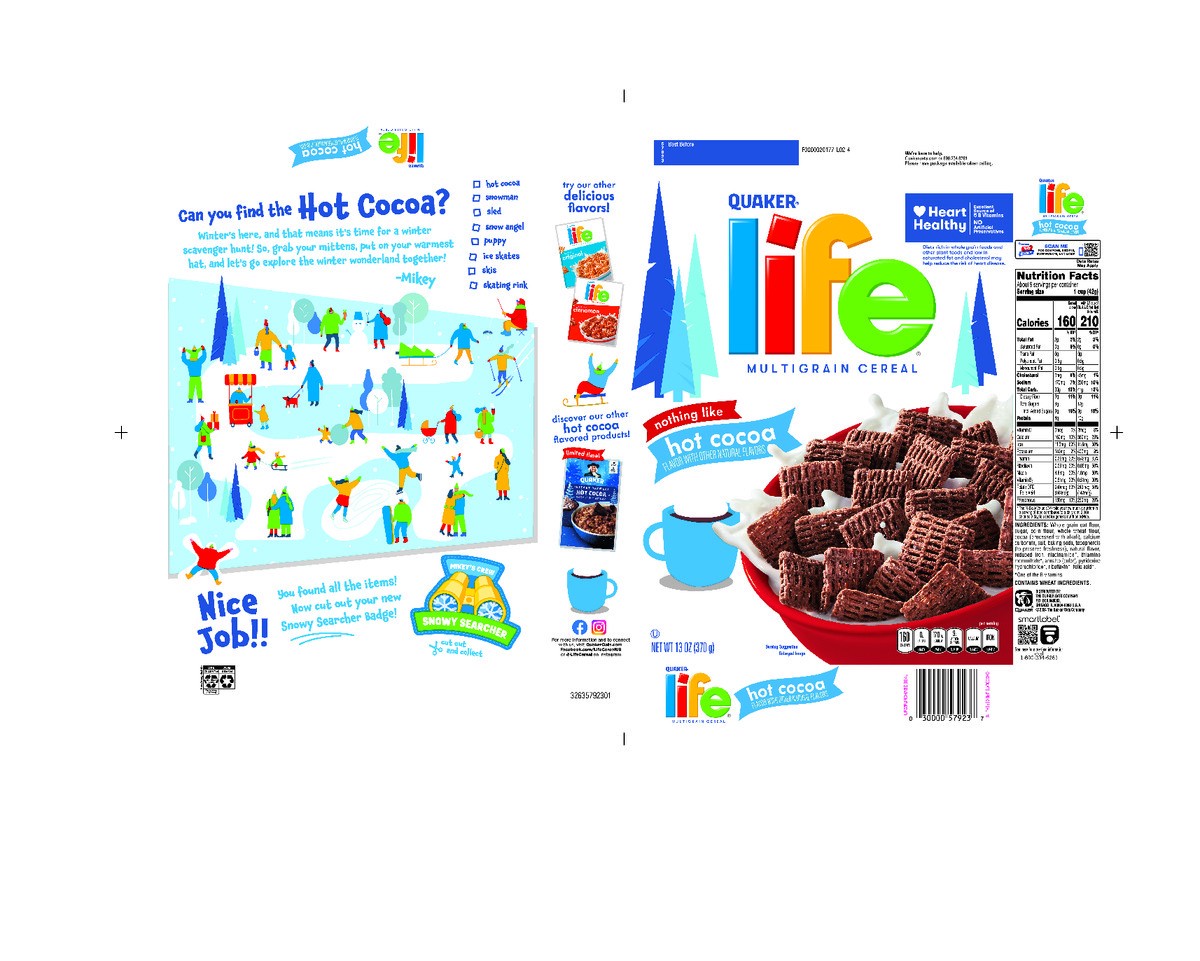 slide 5 of 8, Quaker Life Hot Cocoa Cereal, 13 oz