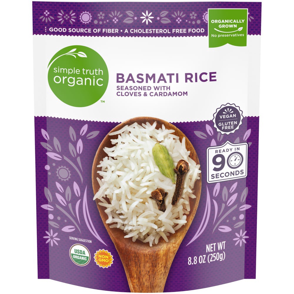 slide 3 of 3, Simple Truth Organic Basmati Rice 8.8 oz, 8.8 oz