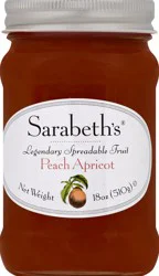 Sarabeth's Spreadable Fruit Peach Apricot 18 oz