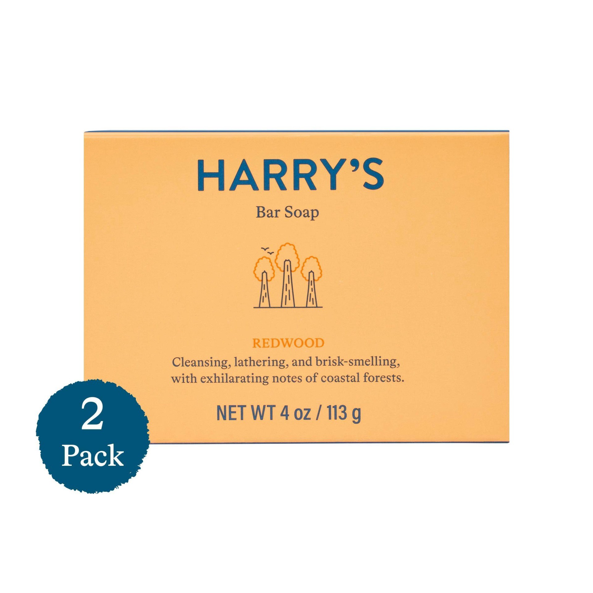 slide 1 of 3, Harry's Bar Soap Redwood, 2 ct