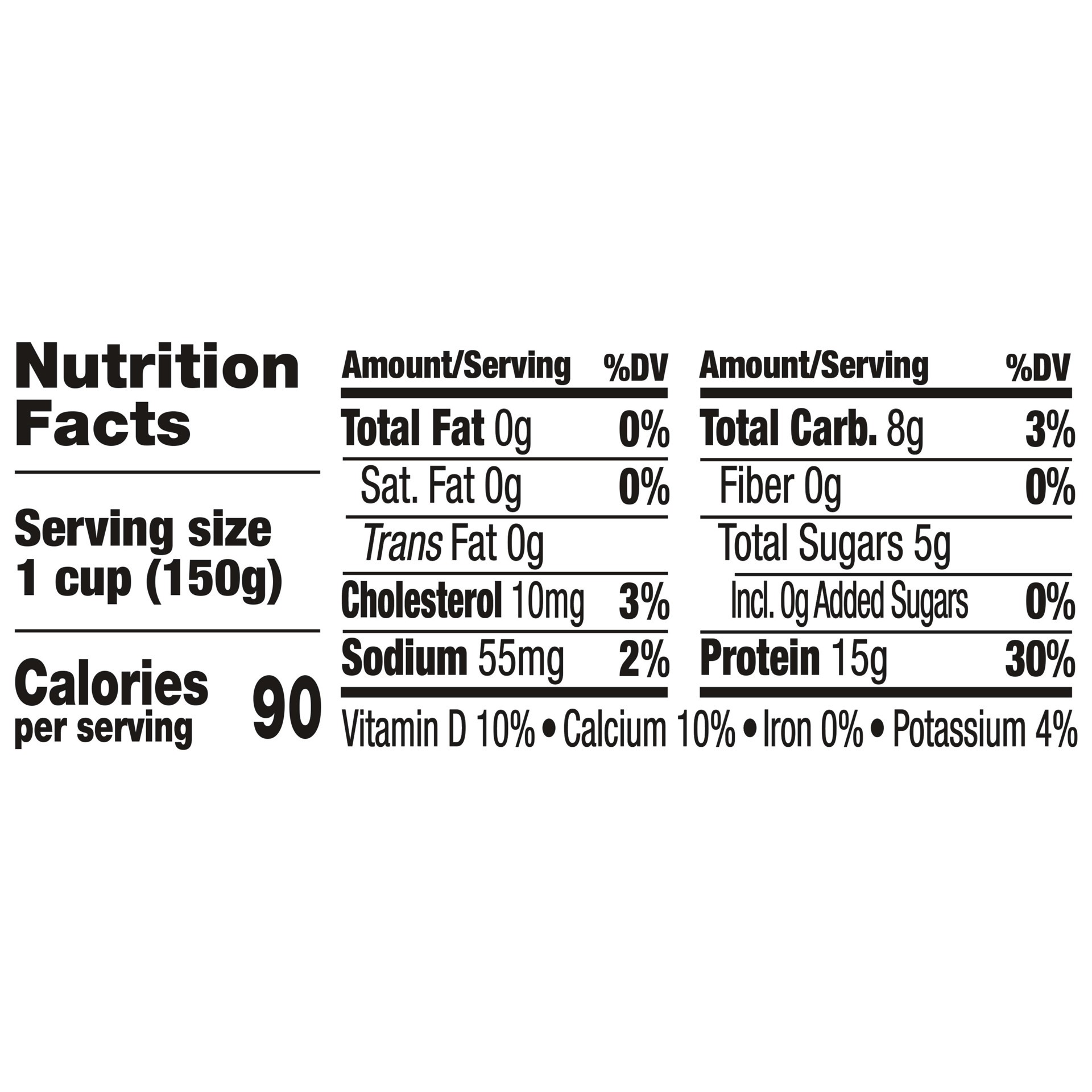 slide 4 of 5, Oikos Triple Zero Blueberry Nonfat Greek Yogurt, 0% Fat, 0g Added Sugar and 0 Artificial Sweeteners, Just Delicious High Protein Yogurt, 5.3 OZ Cup, 5.3 oz