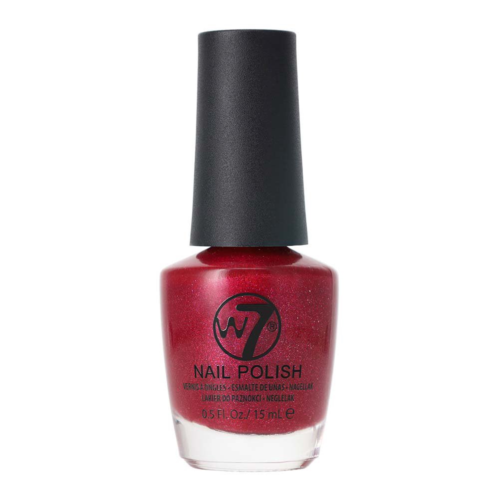 slide 1 of 1, W7 Nail Polish - Naughty Cherry, 1 ct