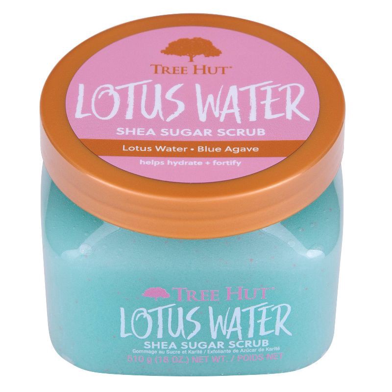 slide 3 of 12, Tree Hut Shea Sugar Lotus Water Scrub 18 oz, 18 oz