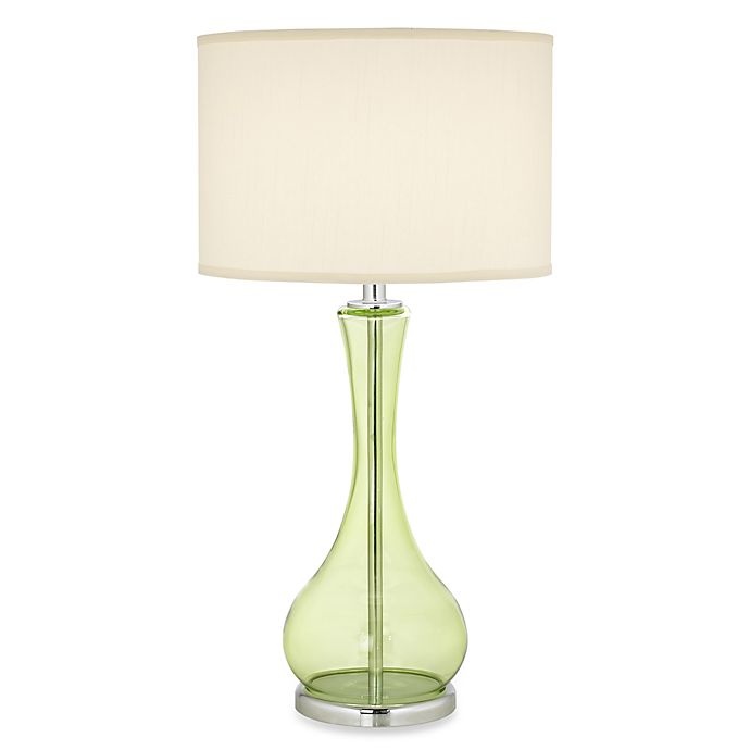 slide 1 of 1, Pacific Coast Lighting The Appletini Green Glass Table Lamp, 1 ct
