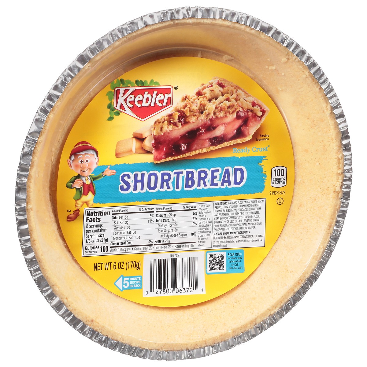 slide 13 of 13, Ready Crust Shortbread 6 oz, 6 oz