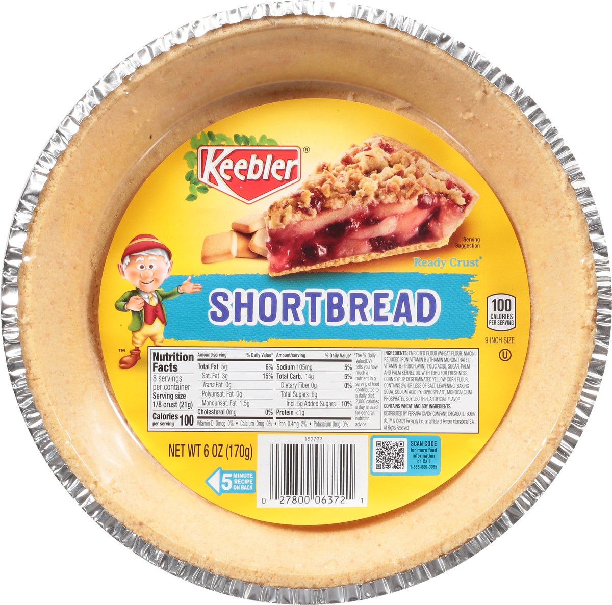 slide 10 of 13, Ready Crust Shortbread 6 oz, 6 oz