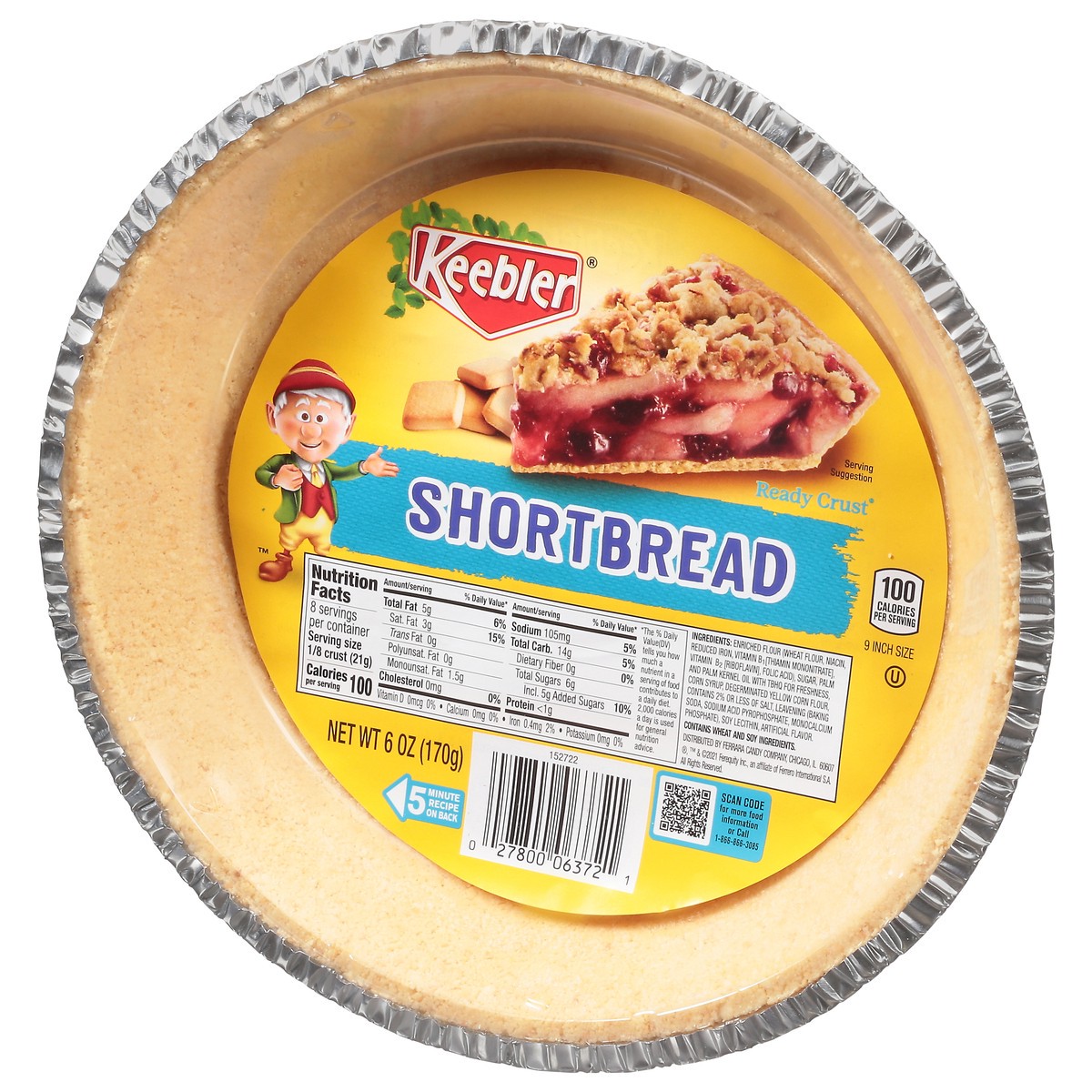 slide 12 of 13, Ready Crust Shortbread 6 oz, 6 oz