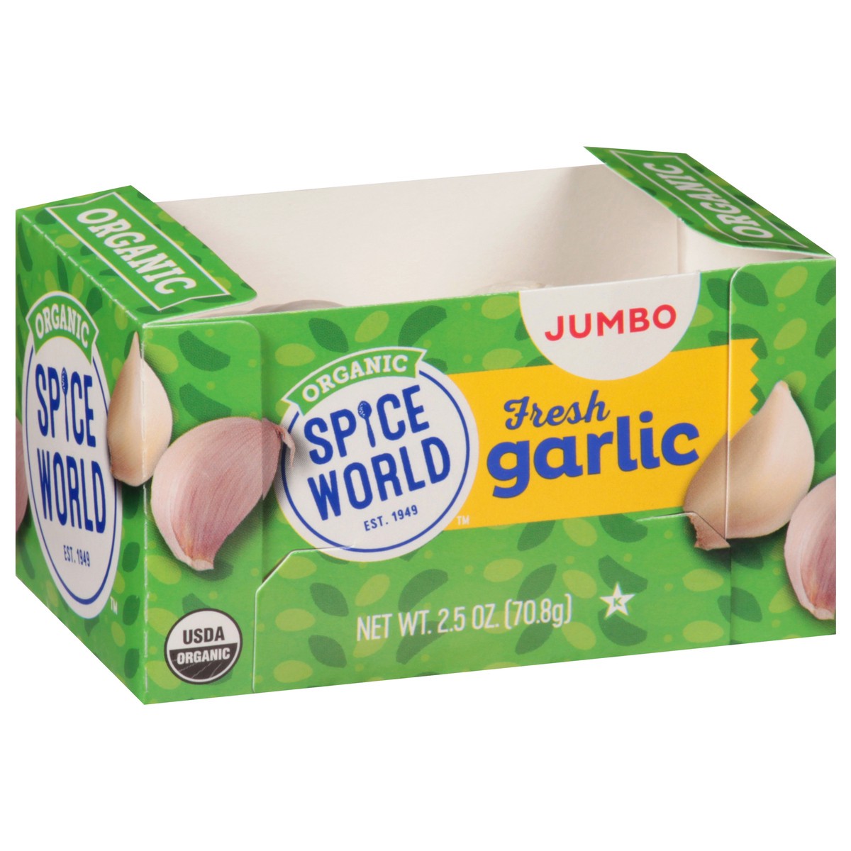 slide 7 of 10, Spice World Organic Fresh Jumbo Garlic 2.5 oz, 2.5 oz