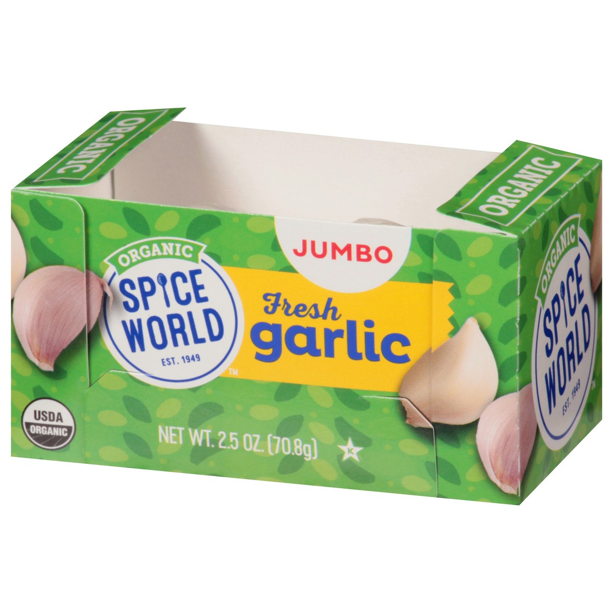 slide 5 of 10, Spice World Organic Fresh Jumbo Garlic 2.5 oz, 2.5 oz