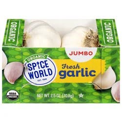 Spice World Organic Fresh Jumbo Garlic 2.5 oz