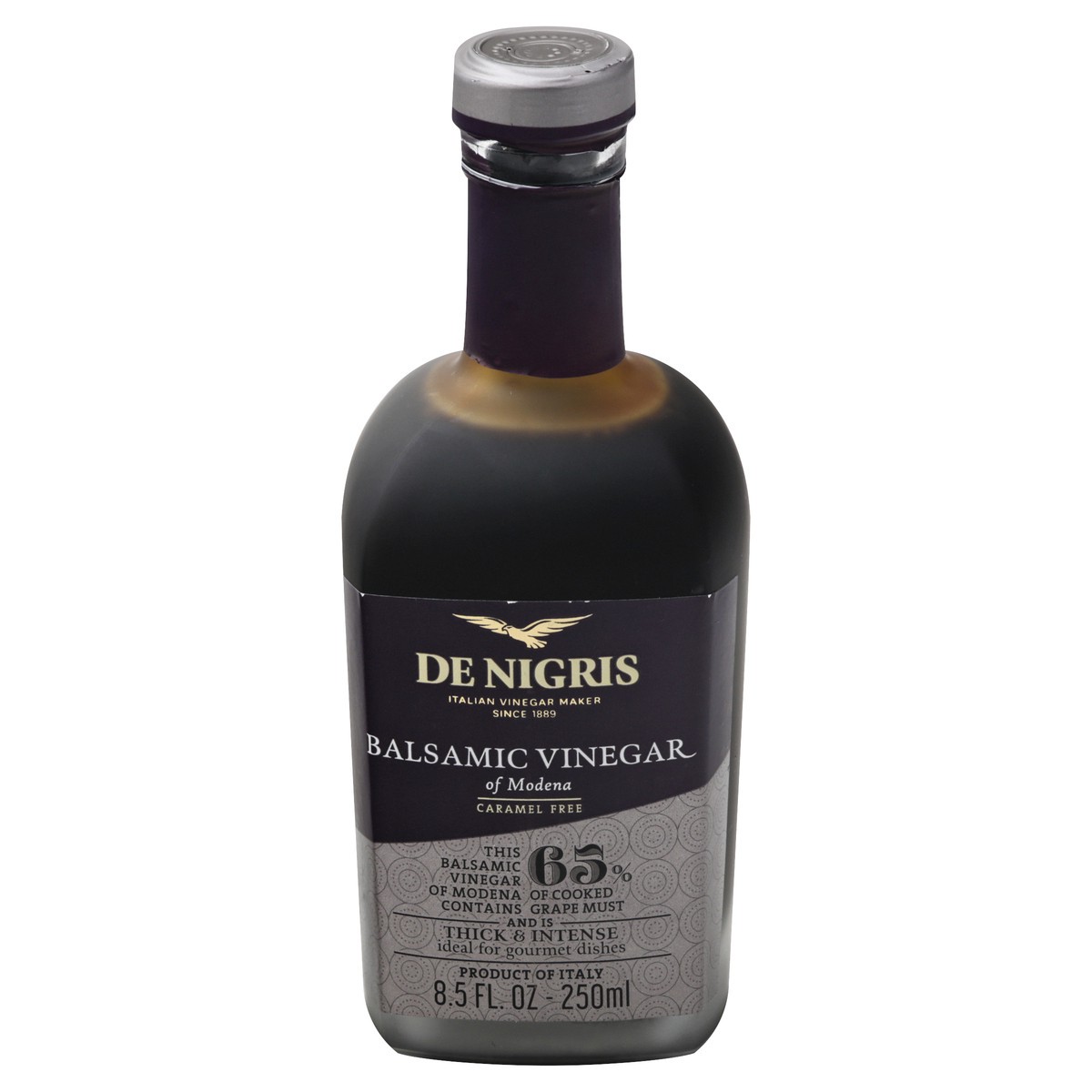 slide 1 of 1, De Nigris Platinum Eagle Balsamic Vinegar, 8.5 fl oz