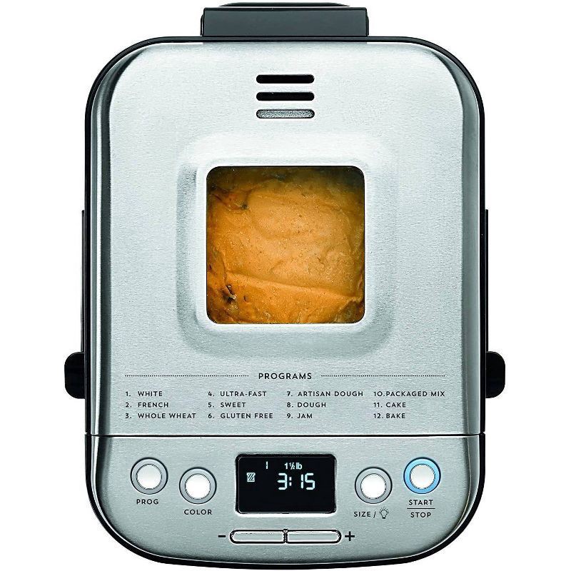 slide 5 of 5, Cuisinart Compact Automatic Bread Maker - Silver, 1 ct