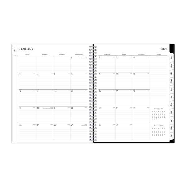 slide 2 of 8, 2025 Blue Sky Weekly/Monthly Planning Calendar, 8-1/2"" X 11"", Rising Clear, January To December, 148903, 1 ct