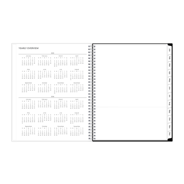 slide 4 of 8, 2025 Blue Sky Weekly/Monthly Planning Calendar, 8-1/2"" X 11"", Rising Clear, January To December, 148903, 1 ct