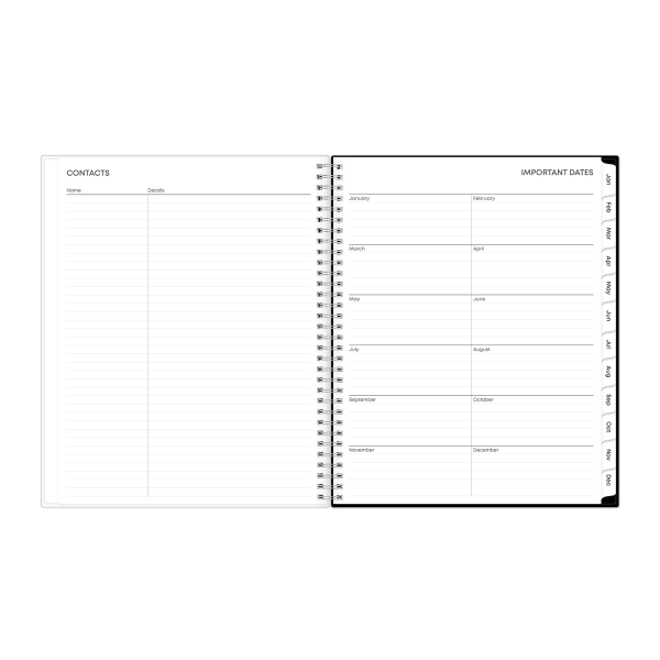 slide 5 of 8, 2025 Blue Sky Weekly/Monthly Planning Calendar, 8-1/2"" X 11"", Rising Clear, January To December, 148903, 1 ct