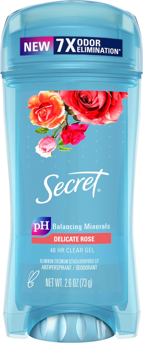 slide 3 of 3, Secret Fresh Clear Gel Antiperspirant and Deodorant for Women - Delicate Rose - 2.6oz, 2.6 oz