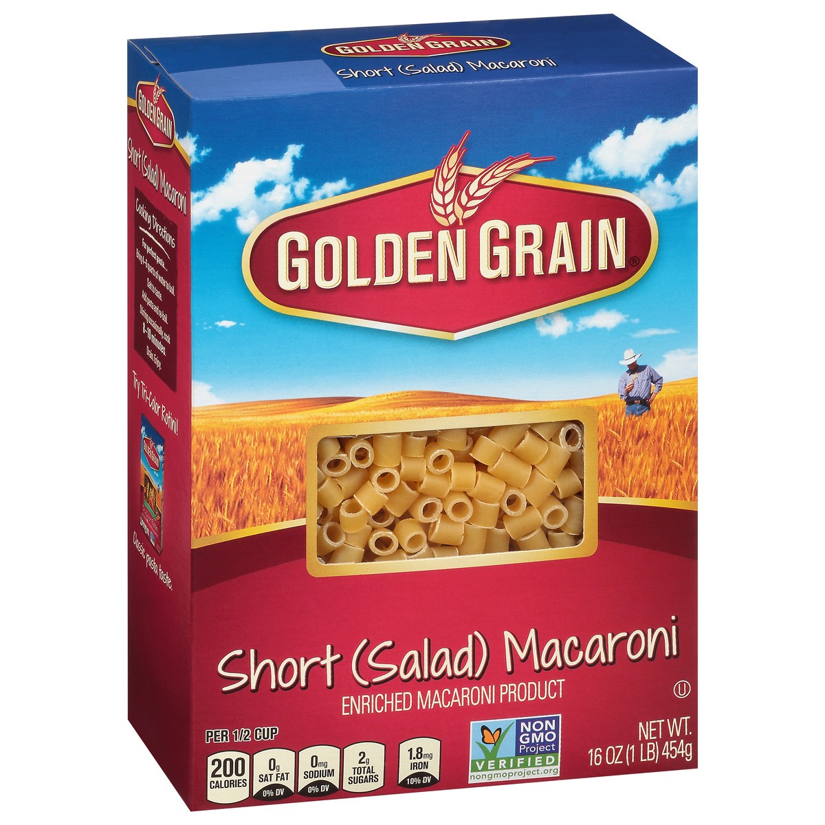 slide 2 of 9, Golden Grain Short (Salad) Macaroni 16 oz, 16 oz