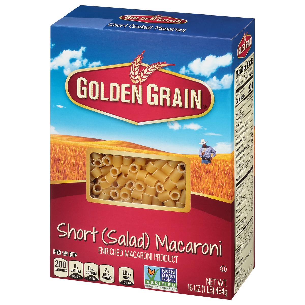 slide 6 of 9, Golden Grain Short (Salad) Macaroni 16 oz, 16 oz