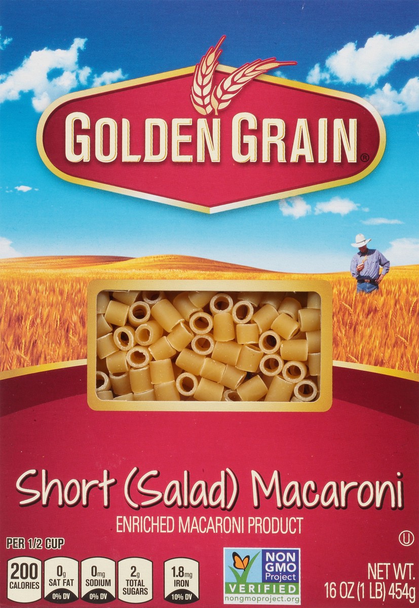 slide 4 of 9, Golden Grain Short (Salad) Macaroni 16 oz, 16 oz