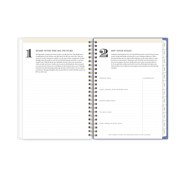 slide 7 of 10, 2025 Day Designer Weekly/Monthly Planning Calendar, 5-7/8"" X 8-5/8"", Laila Blue, January 2025 To December 2025, 1 ct