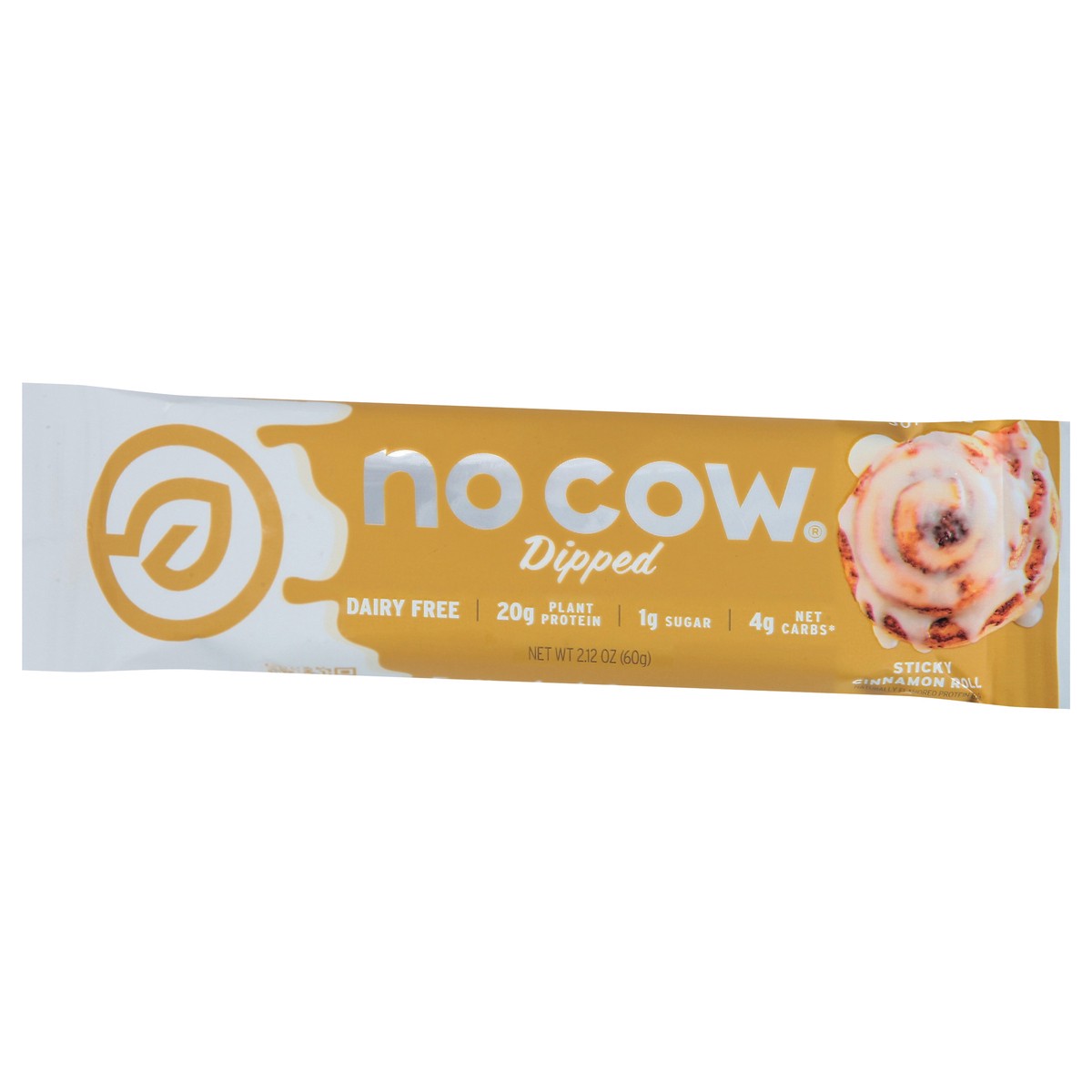 slide 3 of 9, No Cow Sticky Cinnamon Roll Protein Bar, 2.12 oz