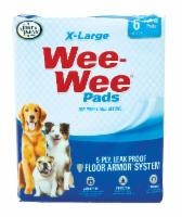 slide 1 of 1, Four Paws X-Large Wee-Wee Pads, 6 ct