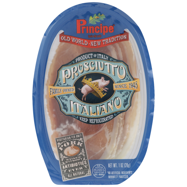 slide 1 of 1, Principe Prosciutto Italiano Oval, 1 oz