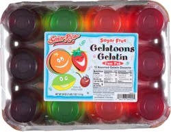 Senor Rico Sugar Free Assorted Gelatoons Gelatin Desserts 12 ea