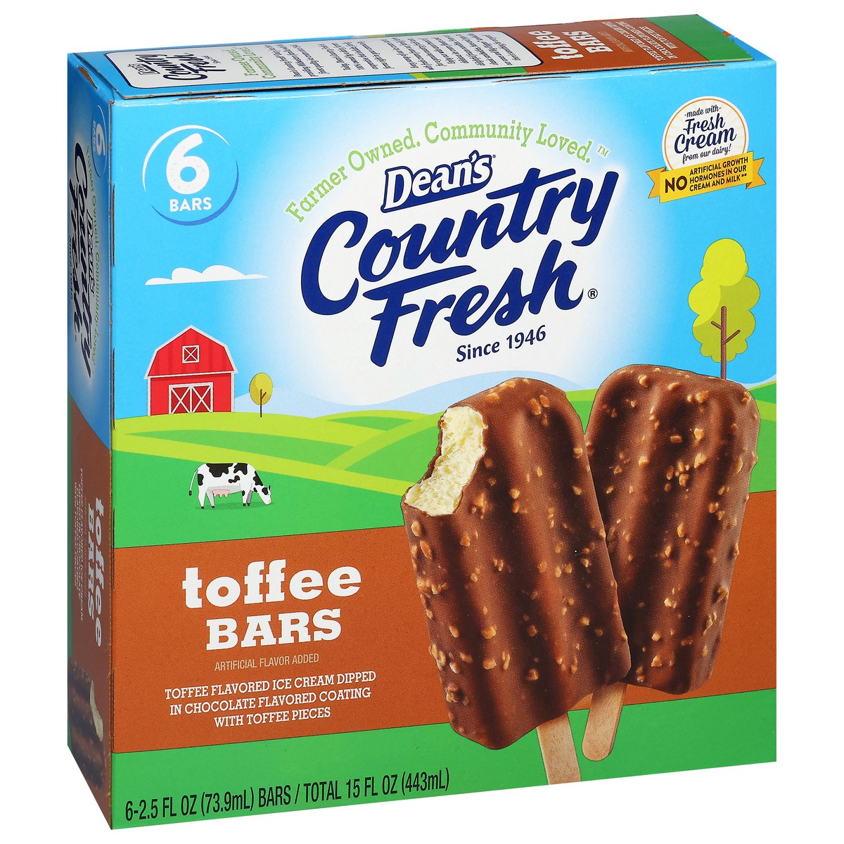 slide 2 of 4, Deans Cf Toffee Bars, 6 ct