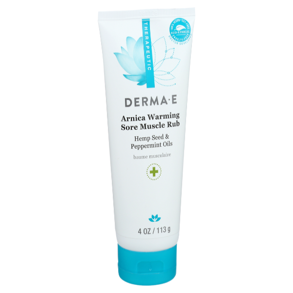 slide 1 of 1, Derma E Arnica Warming Sore Muscle Rub, 4 oz