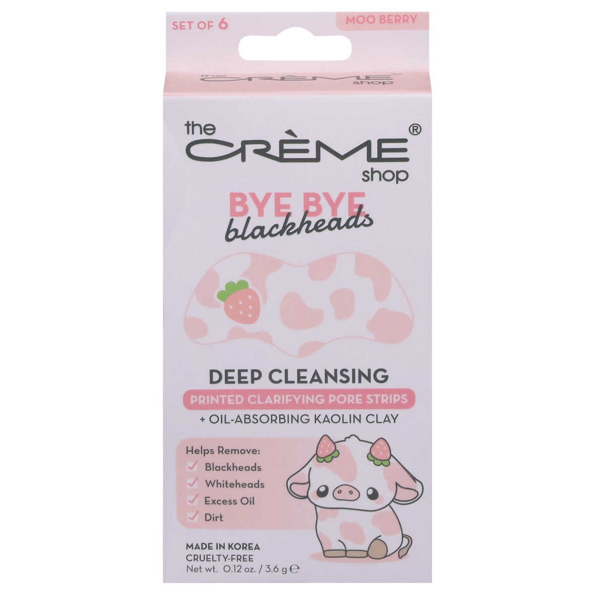 slide 10 of 13, The Crème Shop Deep Cleansing Printed Clarifying Pore Strips 6 Pieces 0.12 oz, 0.12 oz